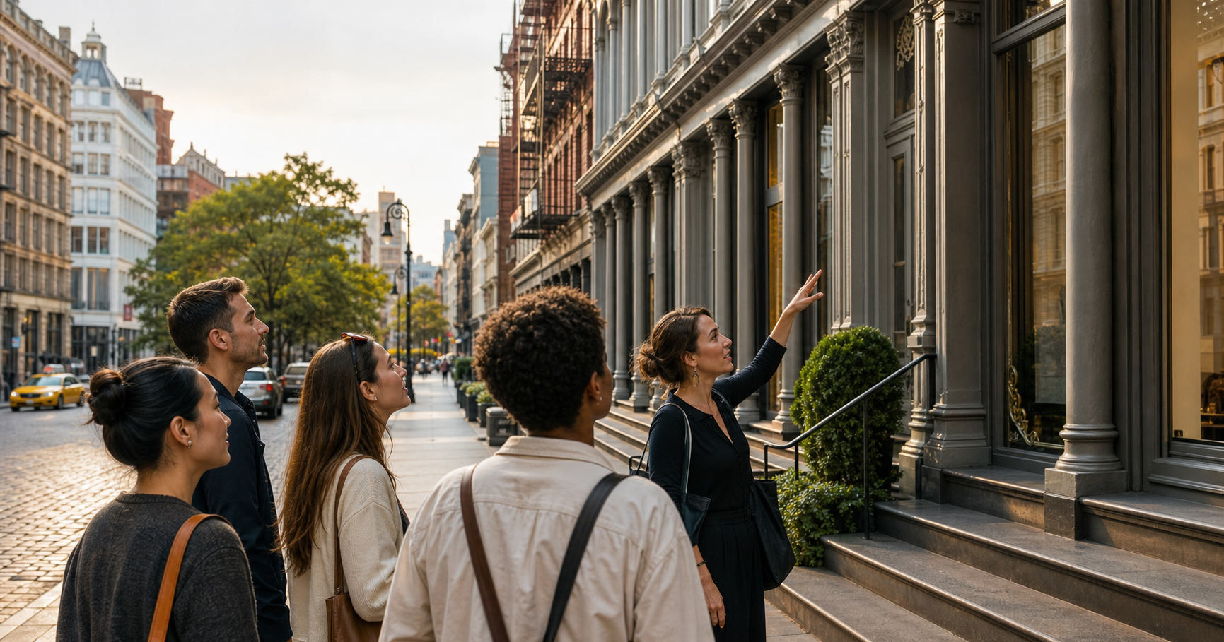 A private guided walking tour in New York City